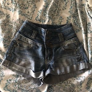 Denim shorts